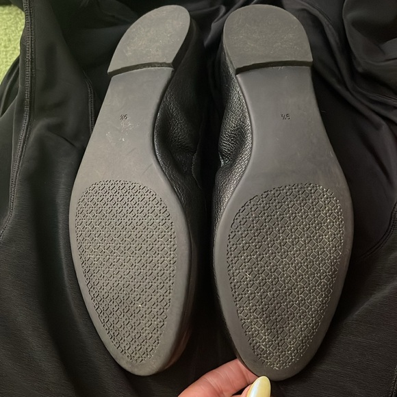 Tory Burch Allie Ballet Napa Leather Black US 9.5 - Picture 2 of 6